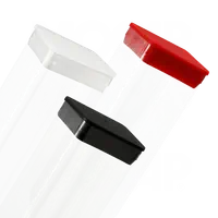 Puste plastikowe tuby kwadratowe Przezroczysta kwadratowa tuba z tworzywa sztucznego